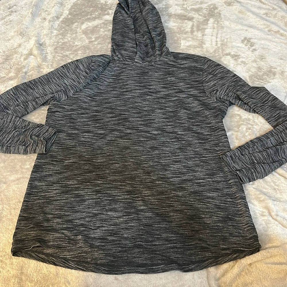 Lululemon men’s pulse slub pullover hoodie in heathered black